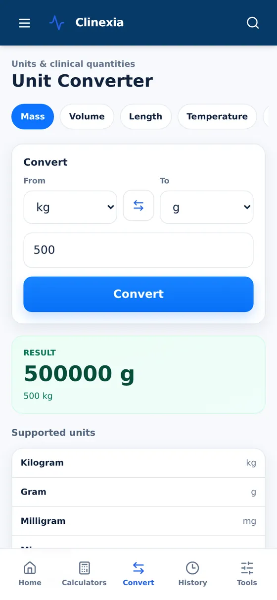 Unit converter: Convert between units