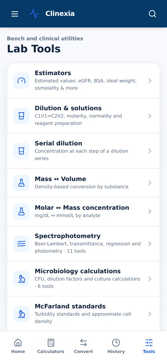 Lab tools: Bench utilities