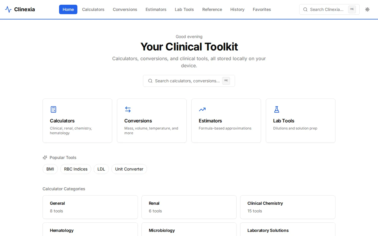 Dashboard: Web app on a large screen